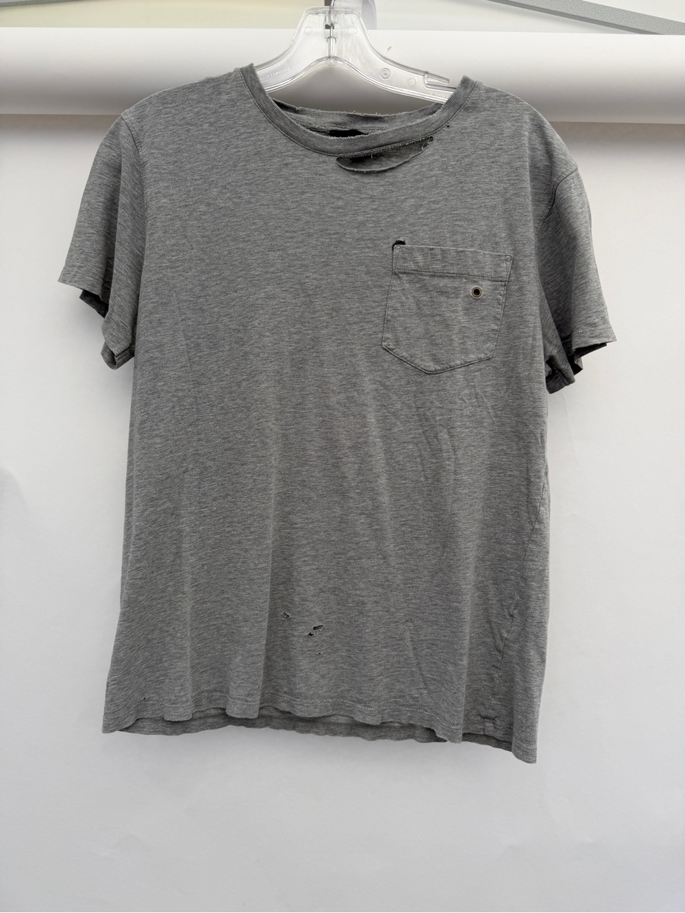 Vintage APC heather gray pocket tee